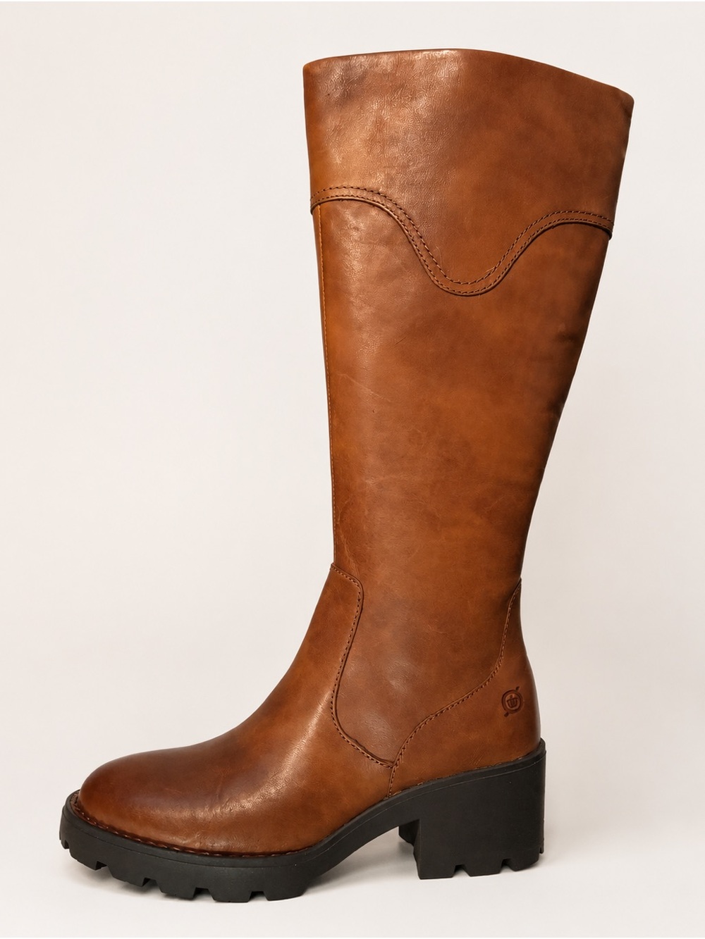Børn Gabriella Women’s 7.5 M Brown Leather Tall Knee High Lug Sole Boots - Picture 8 of 8